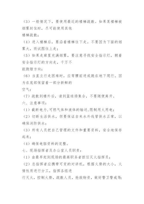 公司办公楼消防应急预案.docx