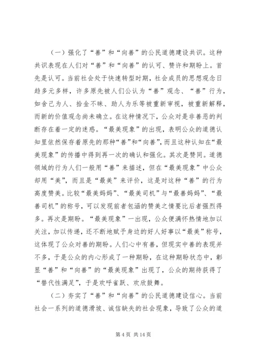 公民最美现象道德创建思考.docx