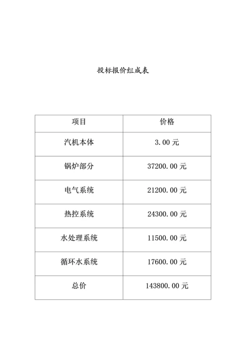 烟气余热发电项目维护检修工程投标文件模板.docx