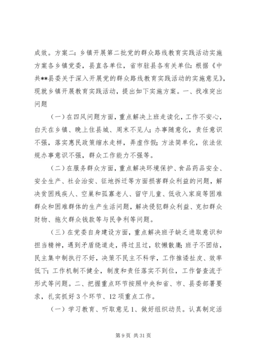 党的群众教育实践活动实施方案.docx