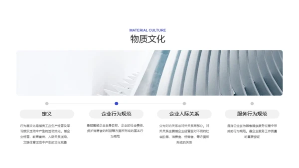 蓝色简约企业文化PPT案例