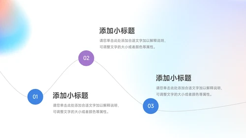 蓝紫梦幻渐变保险行业汇报PPT模板