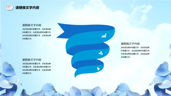 蓝色简约美容医疗整形通用PPT模板