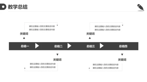 黑白简约教育教学课程设计教师说课PPT模板