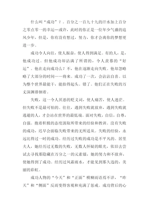 成功的另一面作文.docx