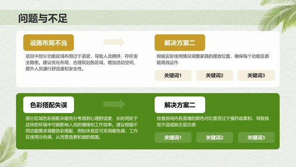 绿色商务风室内环艺设计项目汇报PPT模板