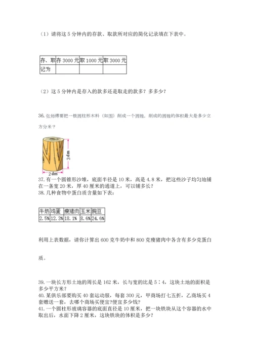 小升初数学应用题50道【易错题】.docx