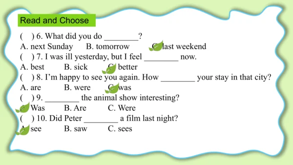 Unit 2 Last weekend Part B Read and write课件（39张PPT