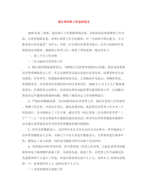 精编之统计局年终工作总结范文.docx