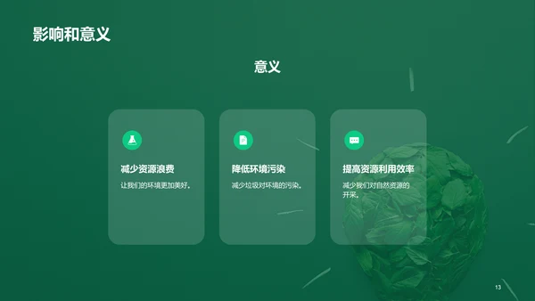 绿色创意环境保护教育培训PPT模板
