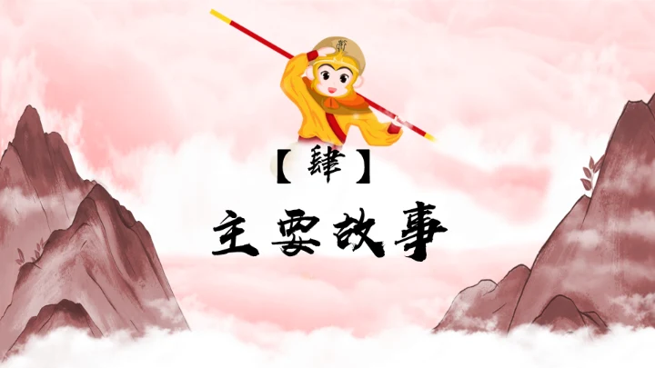 西游记分享阅读通用PPT模板课件