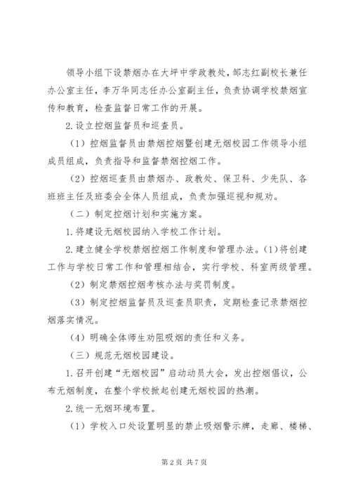 创建无烟校园实施方案.docx