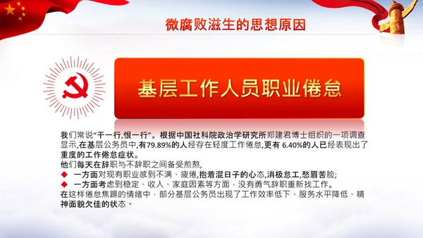 微腐败反腐倡廉从严治党廉洁从业PPT模板