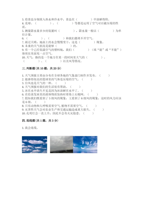 教科版三年级上册科学《期末测试卷》（能力提升）.docx