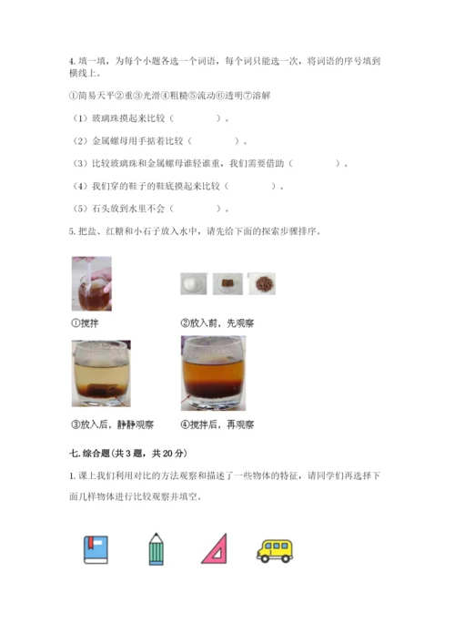 教科版小学科学一年级下册期末测试卷附答案【轻巧夺冠】.docx