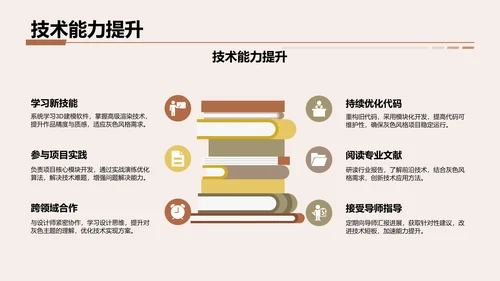 灰色3D风转正答辩述职PPT主题