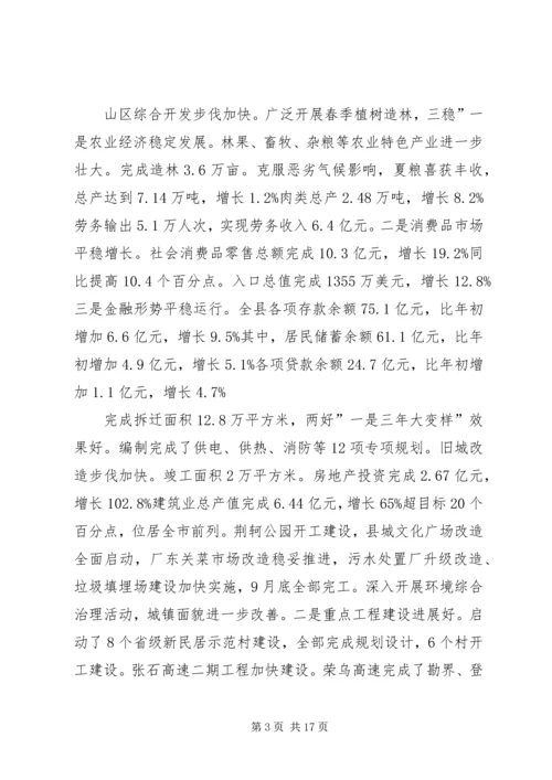 县长在县经济形势会讲话.docx