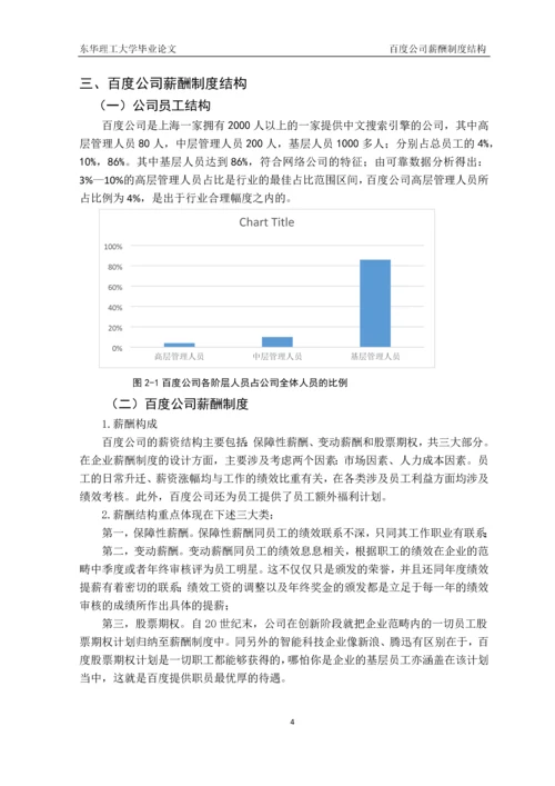 上海百度公司薪酬制度存在的问题及对策研究--本科生毕业论文.docx