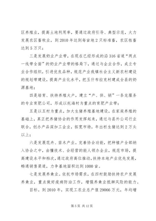 我镇社会主义新农村建设的规划 (2).docx