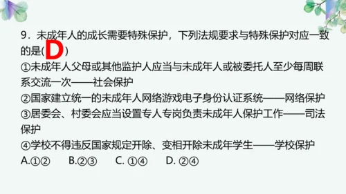 第四单元 走进法治天地 复习课件(共42张PPT)