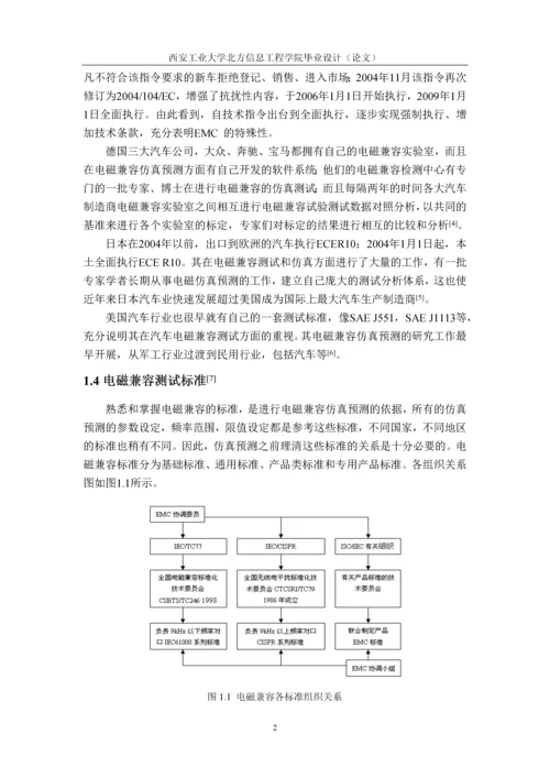 现代汽车电磁兼容分析与设计毕业论文.docx