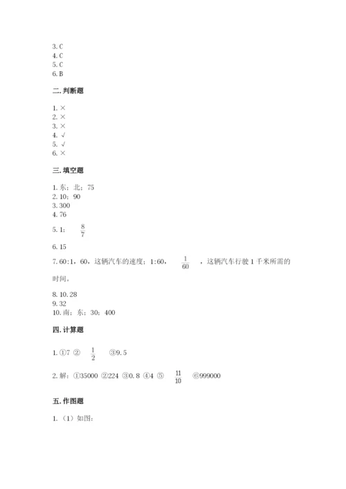 2022六年级上册数学期末考试试卷带答案（综合卷）.docx