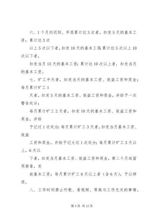 小公司规章制度.docx