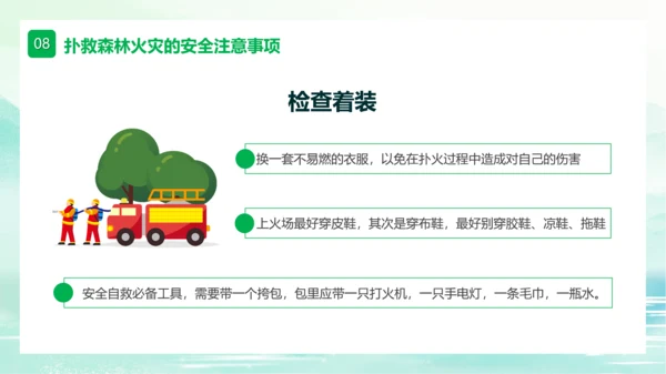 森林大火防范于未然ppt模板