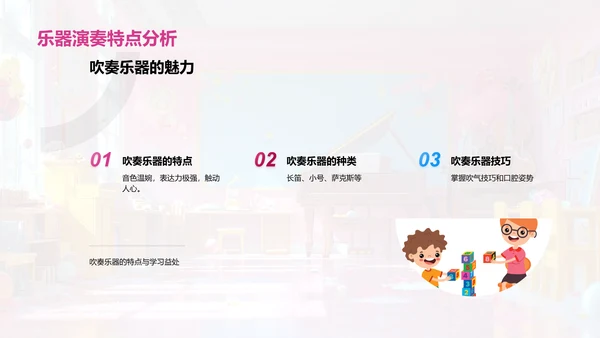 探索乐器世界PPT模板