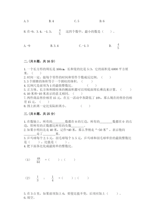 苏教版六年级数学小升初试卷word版.docx