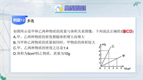 人教版物理八年级上学期第六章《质量与密度》复习课件（33页ppt）