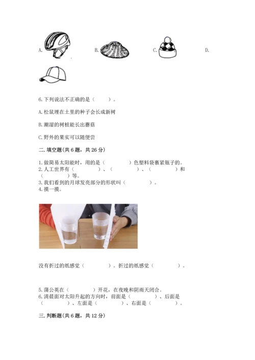 教科版科学二年级上册《期末测试卷》【名师推荐】.docx