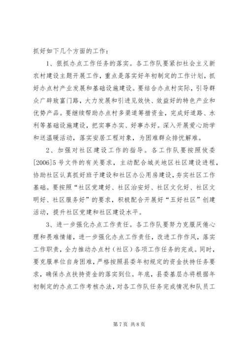 基层组织建设办点工作督查情况报告.docx