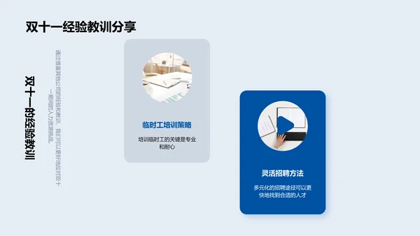 双十一人力挑战应对PPT模板