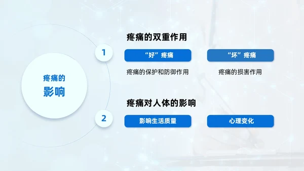 蓝色系实拍风商务简约医技师疼痛护理课程培训课件护理查房