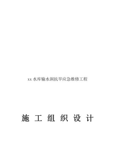 抗旱应急维修关键工程综合施工组织设计.docx