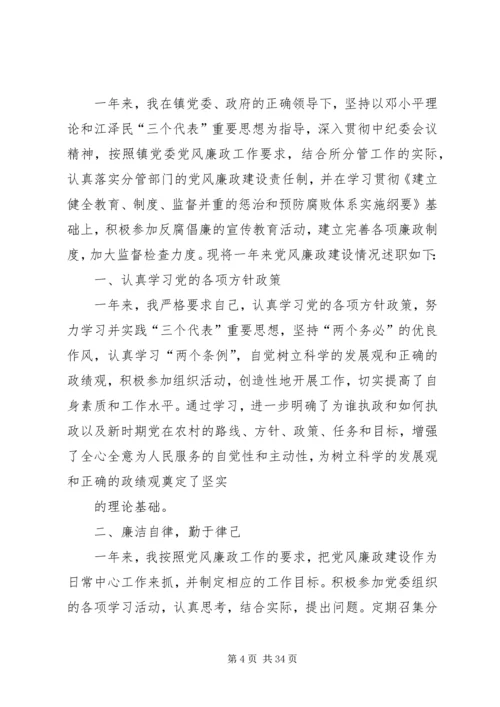 乡镇副镇长述职述廉报告 (4).docx