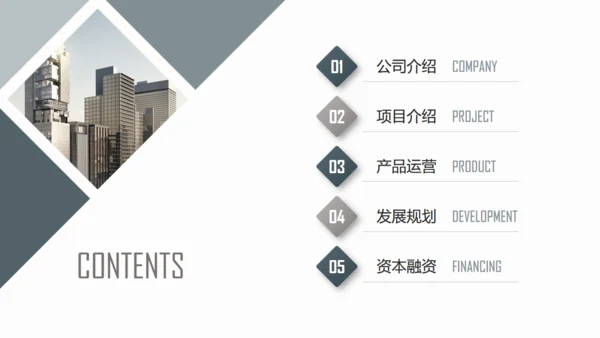 融资路演商务风通用PPT模板