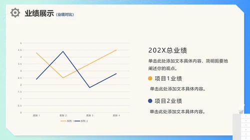 蓝色商务渐变卡通工作总结报告工作汇报PPT模板