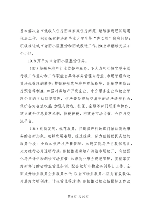 房管局工作总结及重点计划.docx