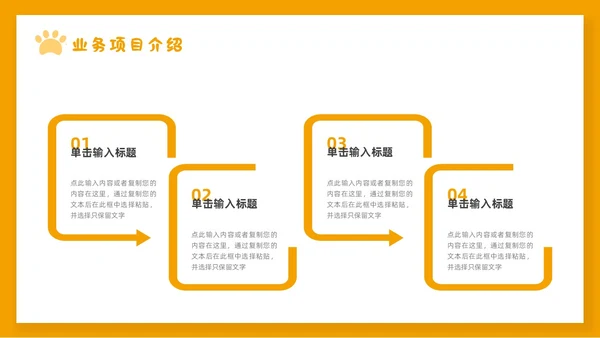 橙色简约宠物行业商业计划书PPT