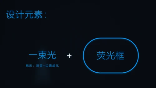 炫酷蓝光科技风动态工作总结报告通用PPT模板