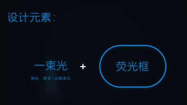 炫酷蓝光科技风动态工作总结报告通用PPT模板
