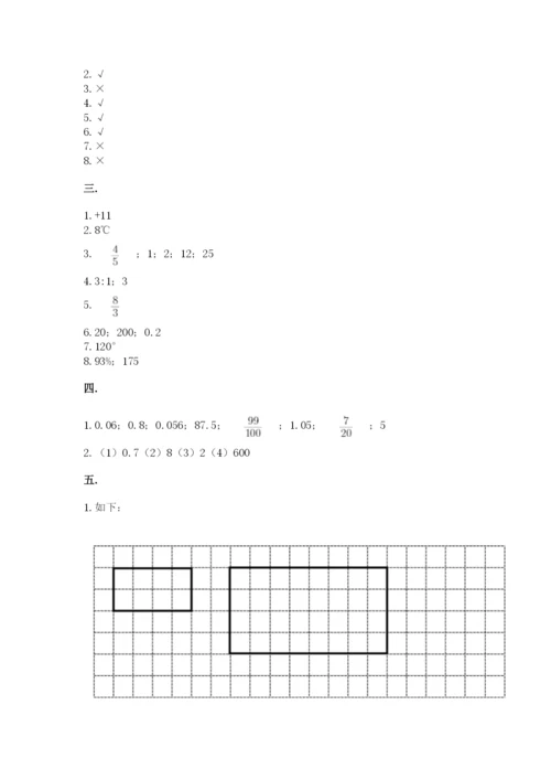 北师大版六年级数学下学期期末测试题附完整答案【夺冠】.docx