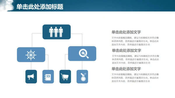 蓝色简约商务风房地产工作汇报通用PPT模板