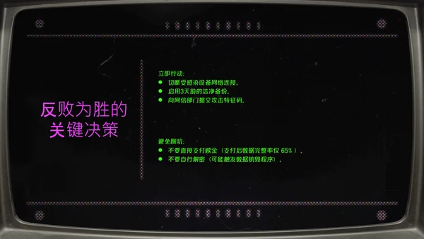 绿紫色简约像素风网络安全教育PPT模版