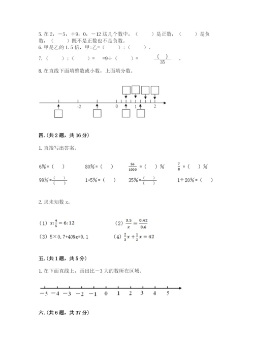 沪教版六年级数学下学期期末测试题附完整答案【夺冠系列】.docx