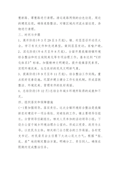 关于农村人居环境卫生整治方案.docx