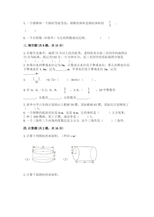 北师大版六年级下册数学期末测试卷精品（易错题）.docx