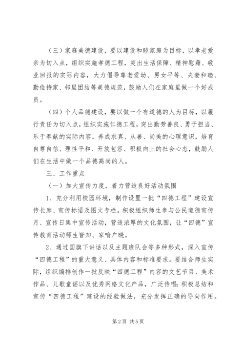 西林小学四德工程实施方案.docx